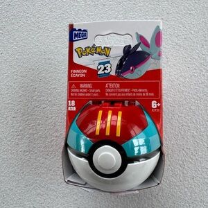 Pokemon Mega Finneon Ecayon  Collectible Pokeball toy for kids 6 and up